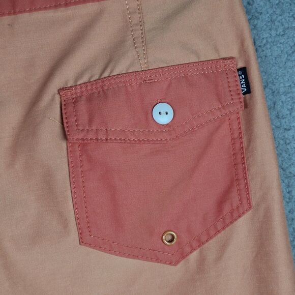 Vans Joel Tudor Collection Boardshorts Swim Trunks XL Orange On Orange Retro - Picture 13 of 16